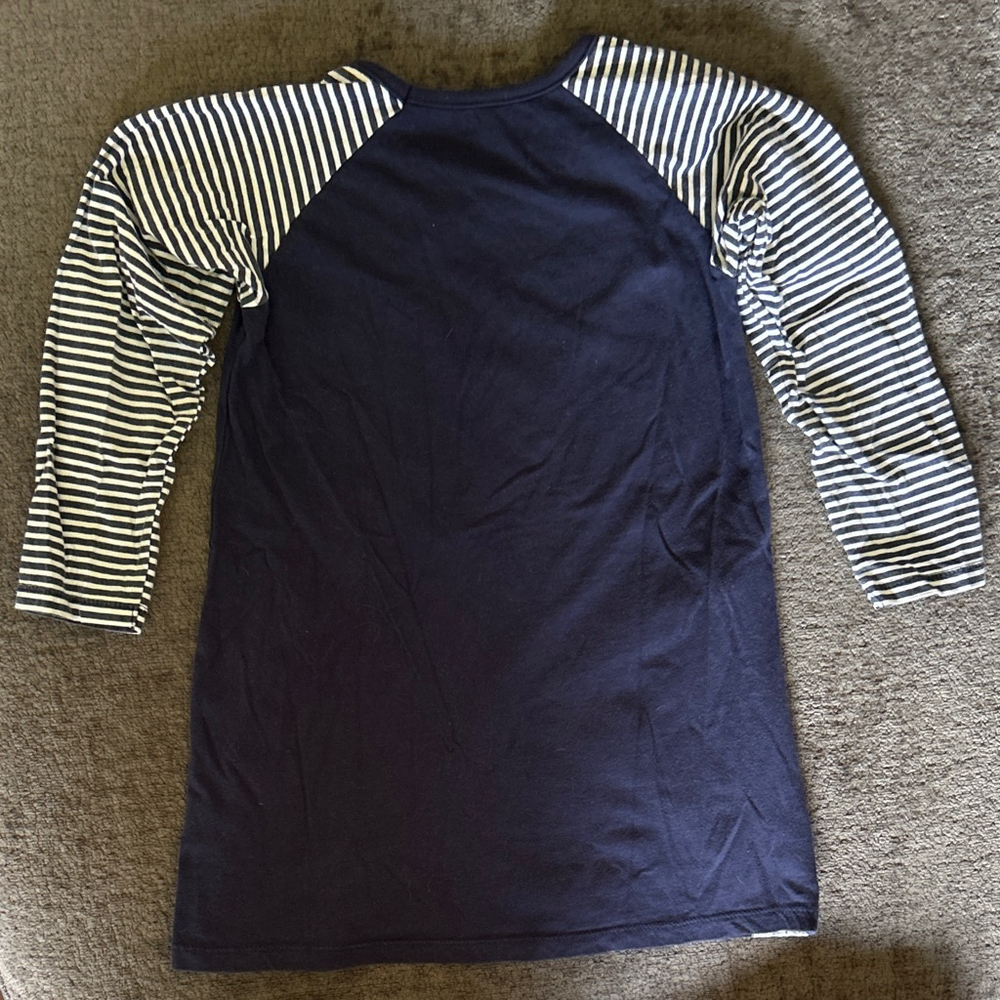 Girls Casual Dress Navy White Unicorn - Picture 4 of 4